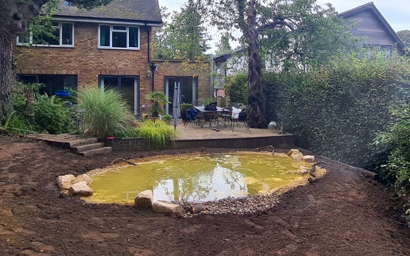 A Wildlife Pond by Landscaping Solutions